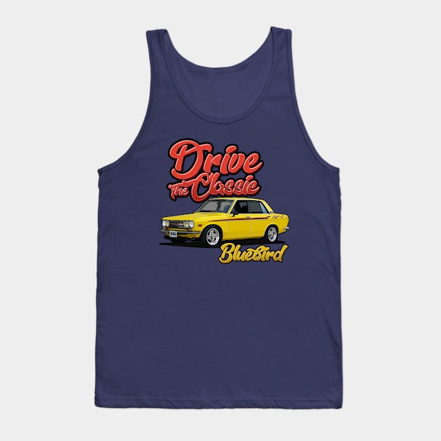 Drive Classic Car - Datsun 510 Tank Top by Ajie Negara